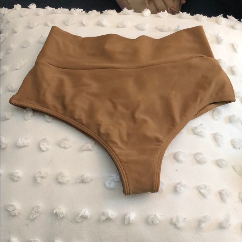 Montce cappuccino high rise bikini bottom size L